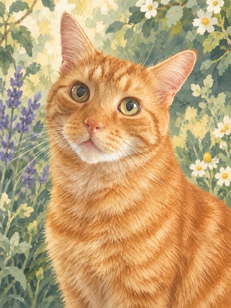 Sidney in the Storybook AI pet portrait style