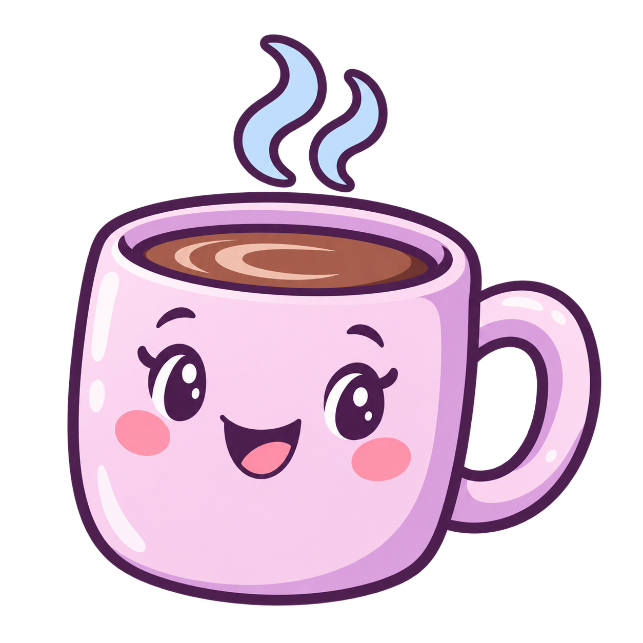 The cheerful Shaniztoons mug character
